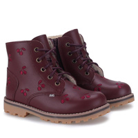 Emel EV 2658H Bergamo membrana bordowe trzewiki dziecięce ze skóry