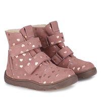 Emel EV 2745D Montana barefoot różowe trzewiki zimowe